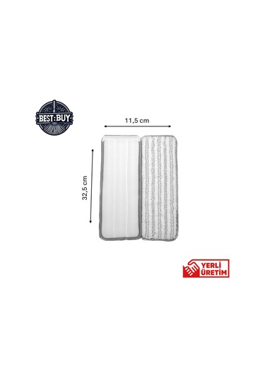 Best Pro Tek Tırnak Yedek Tablet Mop Bezi 32,5 11,5 Cm Sadece 2 Adet Yedek Bez