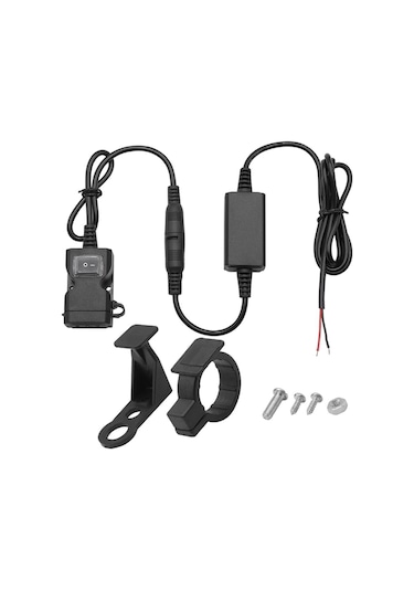 Motosiklet 2'Li Usb Sarj Aleti Hızlı Şarj Kolay Montaj Sigortalı