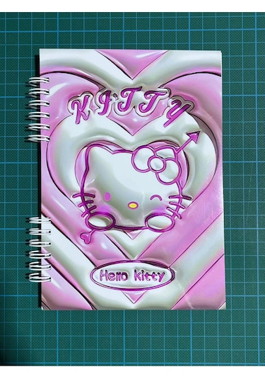 Hello Kitty Efektli 50 Sayfa Defter Bonus Mat Stickerlı