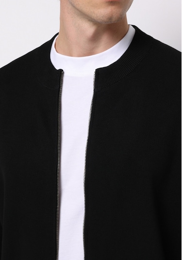 Colins Regular Fit Erkek Siyah Hırka Cl1076576 Q1.v1 Blk Siyah