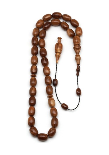 Usta İşçilikli Kuka Ağacı Tesbih 8 X 12 Mm Beyzi Kesim