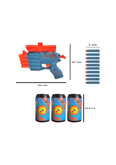 Prestij Oyuncak Hedefli 4-ağızlı Dart Atıcı Fab.5858