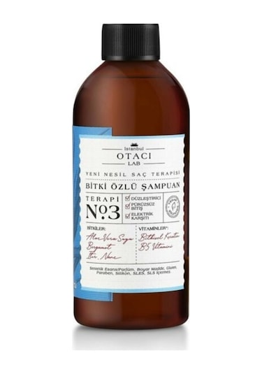 Otacı Lab Terapi:3 Bitki Özlü Şampuan 250 ML