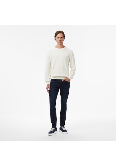 Nautica Erkek Krem Classic Fit Kazak Düz S57212t Krem