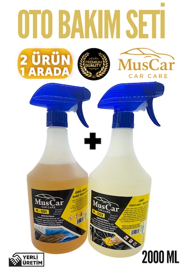 Muscar Oto Bakım Seti 2 Li Temizlik Paketi