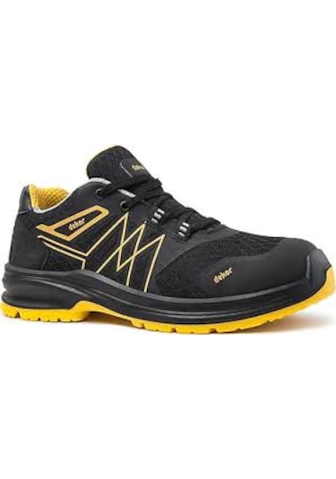 Dekor Lizbon Yazlık Çelik Burunlu İş Güvenlik Ayakkabısı Siyah-Sarı