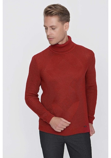 Tr 850 Slim Fit Bordo Klasik Triko Bordo