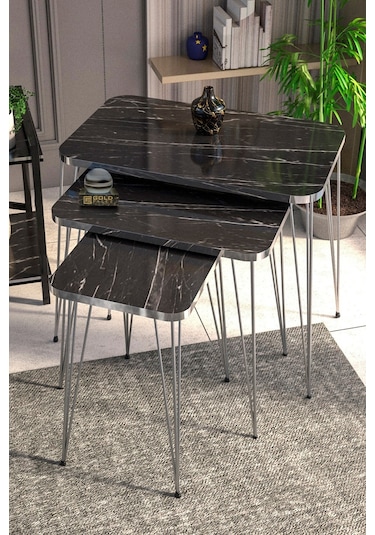 Zigon Sehpa Kr Gümüş Bendir Tel