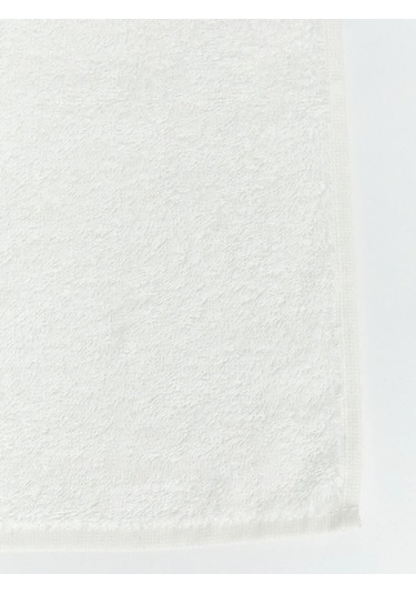 Ekru Ev Nakışlı Pamuklu Yüz Havlusu 50x80 Cm