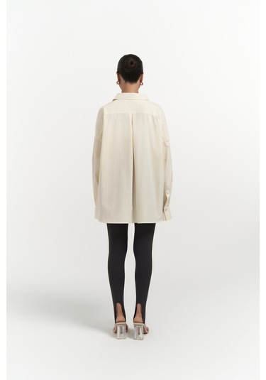 Josie Oversize Sarı Gömlek Limon