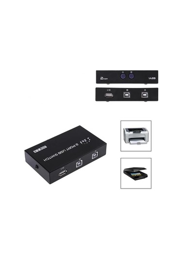 PrimeX PX-5020 2 Port Manuel USB Yazıcı Çoklayıcı