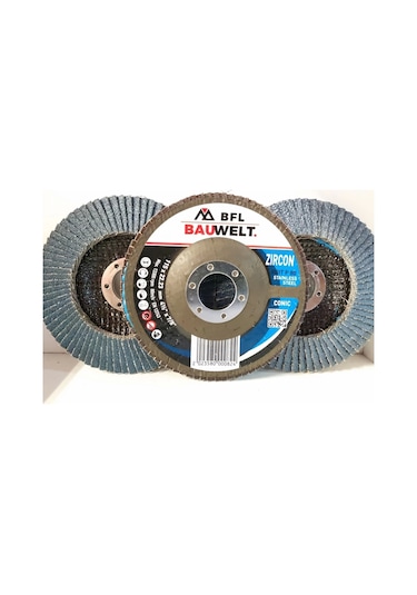 Bauwelt Çap115 Z080 Flap Disk Zımpara İnox 5li Paket