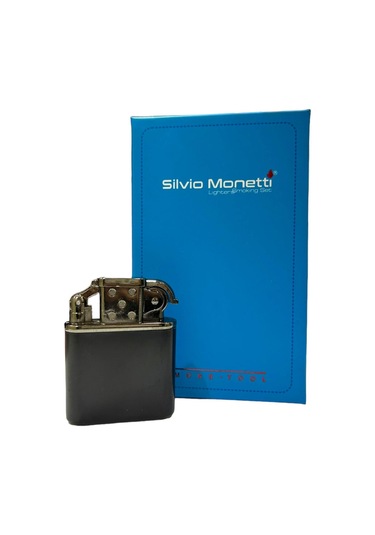 Siyah Pürmüzlü Gazlı Metal Çakmak 109472