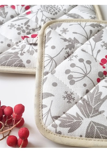 Emılıy Home Pamuklu Kapitone Tutacak Seti 2 Parç 267098480 Beyaz