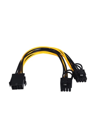 Molix PCI-E 8 Pin Dişi - 2x (6+2) Erkek Kablo Ekran Kartı Uzatma Kablo