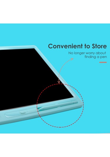 Ximistore9 "15 İnç Lcd Çocuk Yazı Tahtası - Tek Tuşla Silme, Duvar Karalamalarını Önler, Çizim Tableti" Diğer