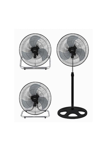 Kraus 3in1 18'' 80 W Metal Pervaneli Sanayi Tipi Ayaklı Vantilatör