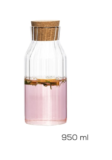 Porsima 2095 Mantar Kapaklı Ve Cam Başucu Sürahisi 950ml