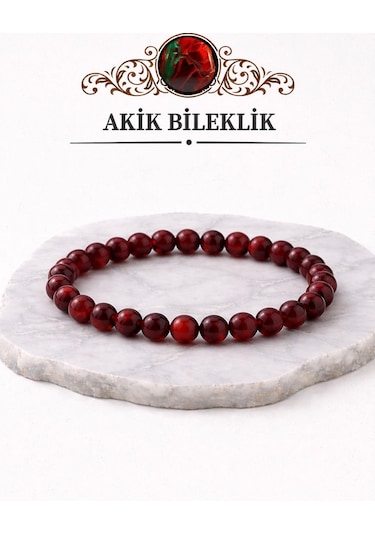 Kırmızı Akik Doğaltaş Bileklik Diğer