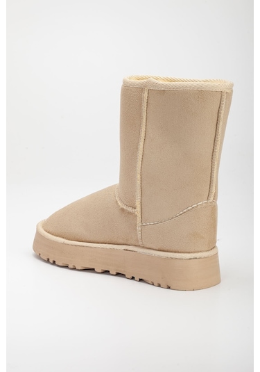 Celio Kalın Taban Ugg Leopar Bej