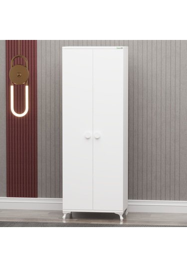 Garaj Home Yıldız 2 Kapaklı Dolap - Beyaz