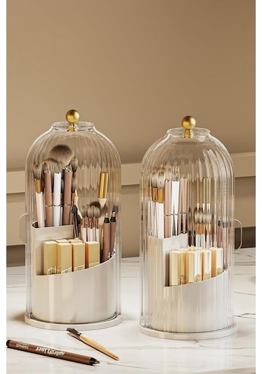 Piev House By House Çok Satan Süper 3 Lü Set Bir Arada Takı Fırçalık Makyaj Organizer