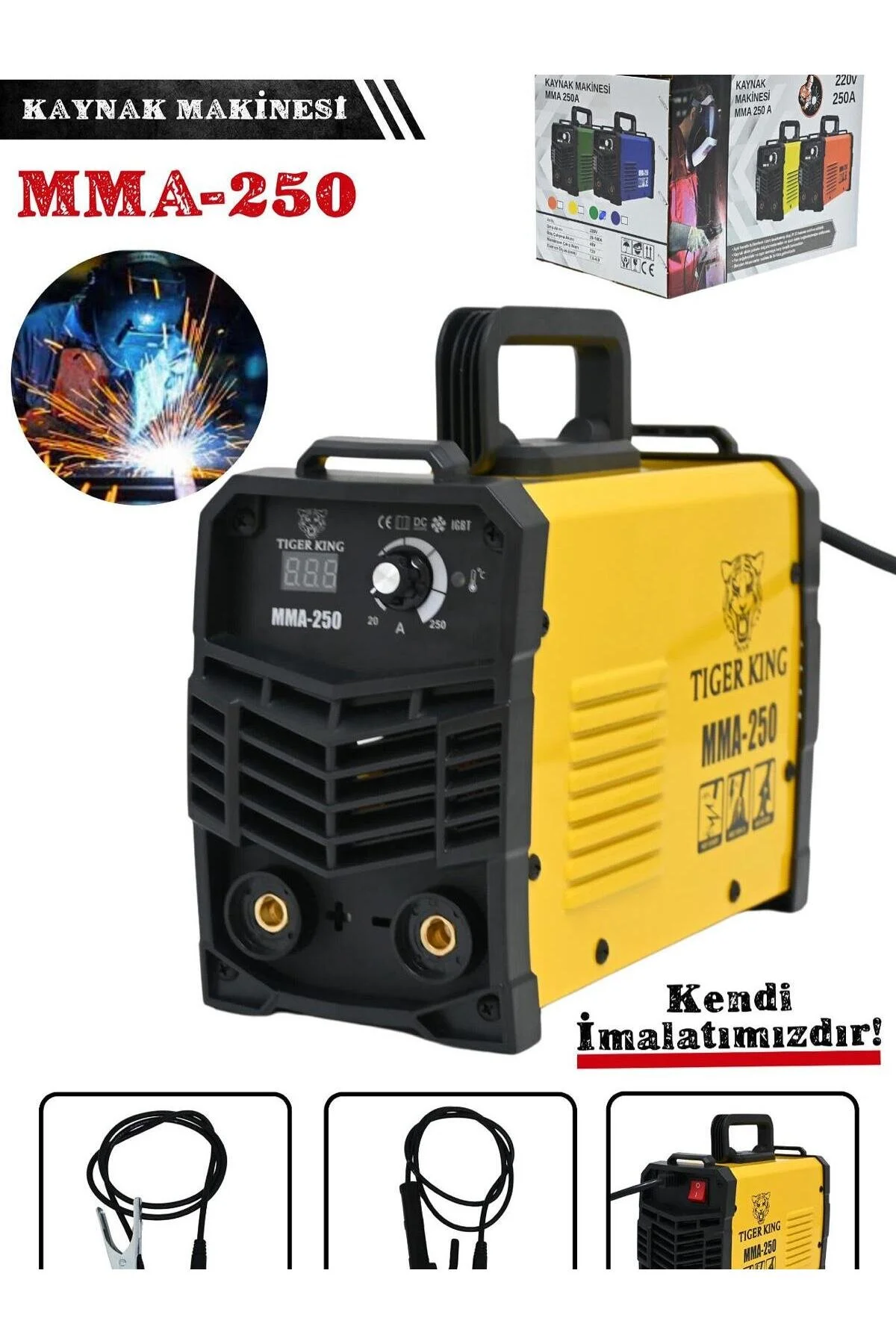 Kaynak Makinası 250 Amper Sarı