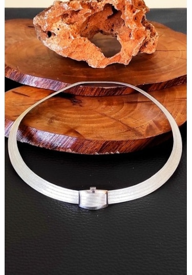 Gümüş Trabzon Hasırı Takımı Yüzük Küpe 5 Sıra Kolye Ve 11 Sıralı