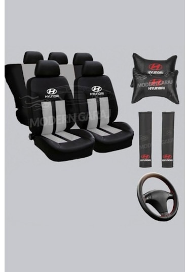 Hyundai Accent Oto Koltuk Kılıfı Boyun Yastığı Kemer Konf...