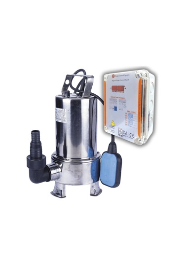 Varan Qds 750dw-ss Paslanmaz Koruma Panolu Pis Su Dalgıç Pompa 1 Hp/ 0.75 Kw, Monofaze 220 V, 10 Mss