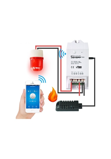 Sonoff Th-1 Sonoff Th10/th16 Wifi Akıllı Anahtar İçin Sıcaklık Ve Nem Sensörü