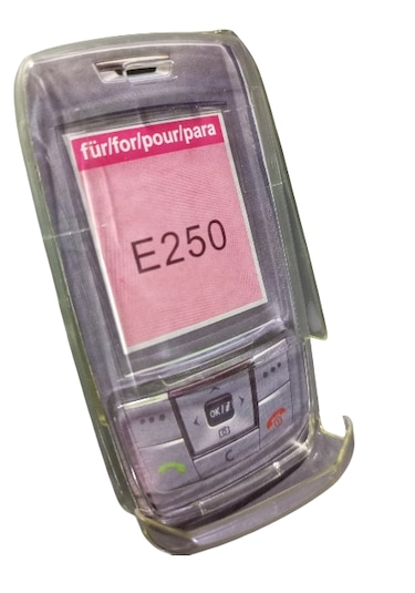 E250 Uyumlu Telefon Koruyucu Şeffaf Mika Kapak 0
