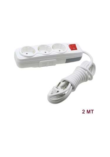 Far 3'lü Anahtarlı Grup Priz 2 Metre Diğer