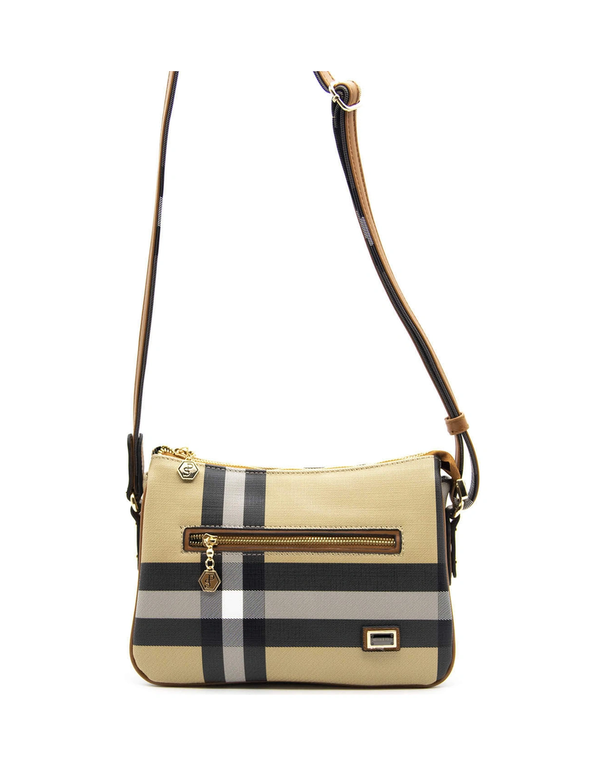 Silver Polo Kadın Çapraz Çanta 818 Bej - Taba