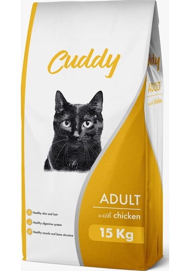 Cuddy Tavuklu Yetişkin Kedi Maması 15 KG