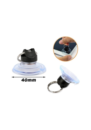 Jakemy Jm-sk01 42mm Cep Telefonu Ekran Ayırma Vantuzu - Şeffaf - 2 Adet
