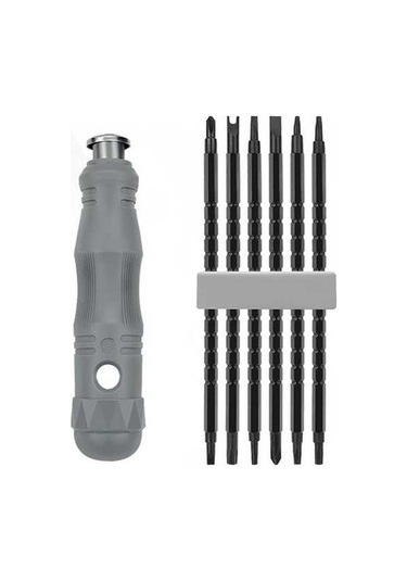 Pazly 13/17 Parçalı Çok Amaçlı Vidalama Seti - Pratik Ayarlanabilir Tornavida Takımı