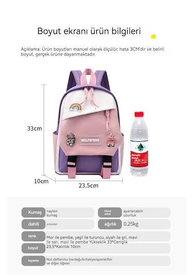 Naylon Sırt Çantası-sarı