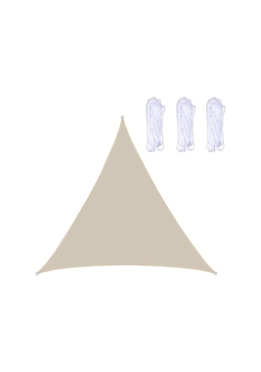 Novahub Üçgen Bahçe Güneşlik Yelken 3x3m, Su Geçirmez Anti-uv, Orange Kırmızı Kırmızı