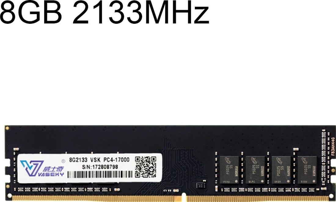 Sones Vaseky 8gb 2133mhz Pc4-17000 Ddr4 Masaüstü Bilgisayarlar İçin Pc Bellek Ram Modülü