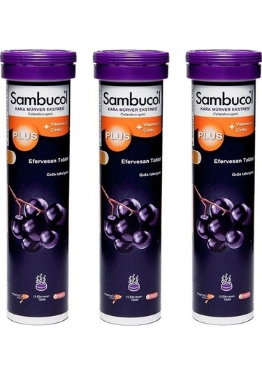 Sambucol Plus Efervesan 15 Tablet  3 Adet