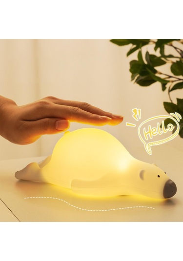 Suntek Sevimli Ayı Gece Işığı Başucu Lambası Oturma Odası Beyaz Diğer