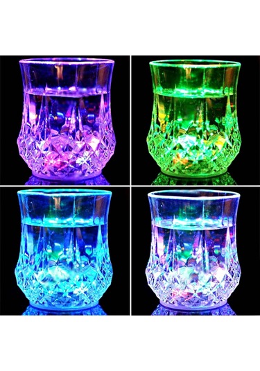 Sones Yaratıcı Renkli Led Işık Ananas Endüktif Gökkuşağı Renkli Bardak