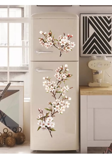 Sticker Home Duvar Çıkartmaları Çiçekler 219045440 Beyaz