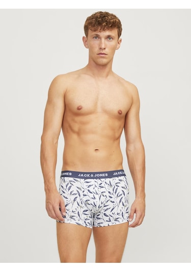 Erkek Desenli Beli Lastikli 5'li Boxer Paketi - Harvey - 12263924 Night Sky