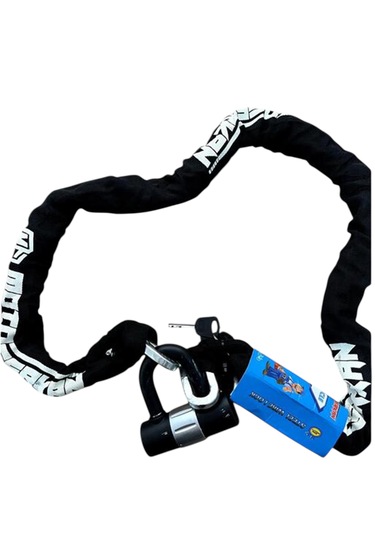 Motosiklet Zincir Kilit 10 Mm X 150 Cm Zincir Kilidi