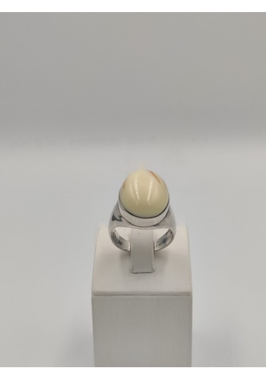 Bilardo Topu Kasa Sade 925 Ayar Gümüş Erkek 24 Mm Yüzüğü