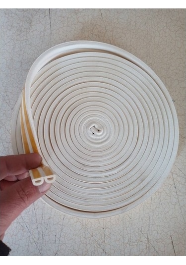 6 Mt Kauçuk Kendinden Yapışkanlı Kapı Ve Pencere Bandı - Beyaz