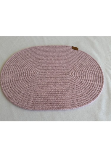 Jüt Amerikan Servis Sofra Altlığı, Masa Dekoru Supla Oval 30x40 8li Açık Pembe