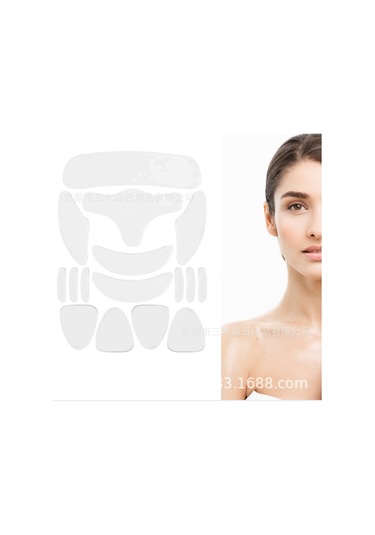 Vkemall Cilt Bakımı İçin 16 Parça Silikon Anti-kırışıklık Yama Seti - Alın, Göz Ve Boyun Bölgesi